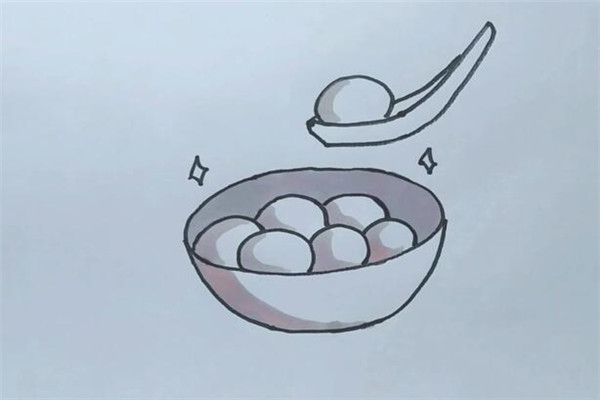 汤圆简笔画 第7张