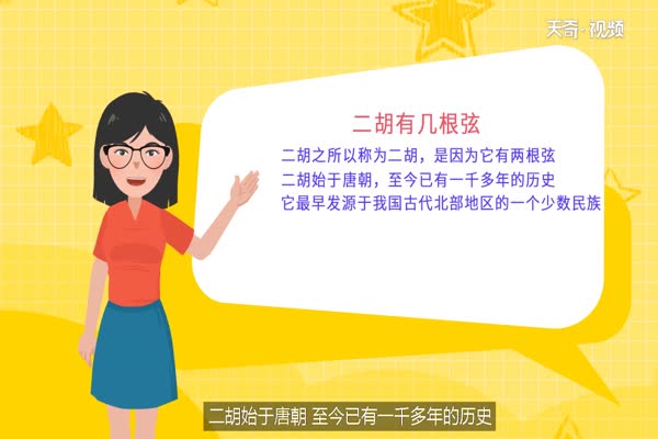 二胡几根玄